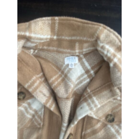 Time and Tru Women's Plaid Button Front Shacket Small - Picture 3 of 4